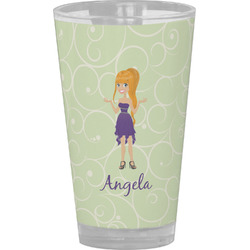 Custom Character (Woman) Pint Glass - Full Color (Personalized)