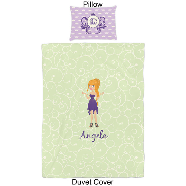 Custom Character (Woman) Duvet Cover Set - Twin - Approval