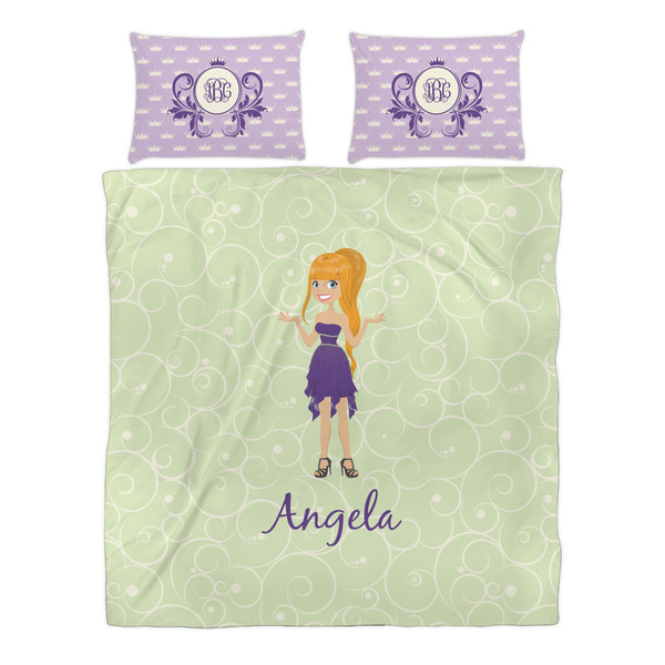 Custom Character (Woman) Duvet cover Set - Queen - Alt Approval
