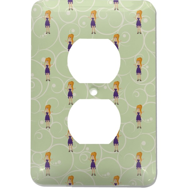 Custom Custom Character (Woman) Electric Outlet Plate