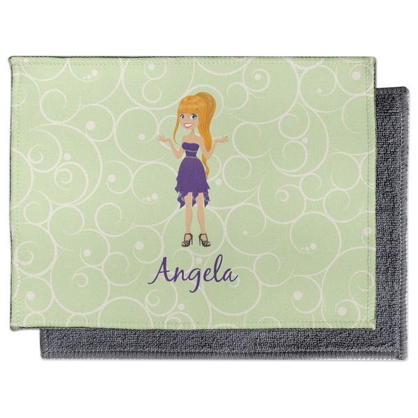 Custom Character (Woman) Electronic Screen Wipe - Flat