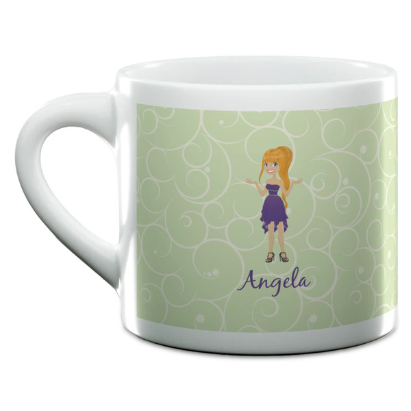 Custom Character (Woman) Espresso Cup - 6oz (Double Shot) (MAIN)
