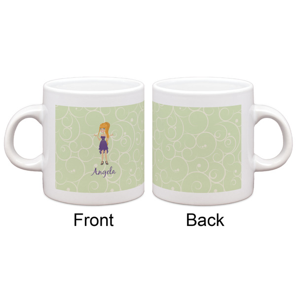 Custom Character (Woman) Espresso Cup - Apvl