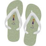 Custom Character (Woman) Flip Flops (Personalized)