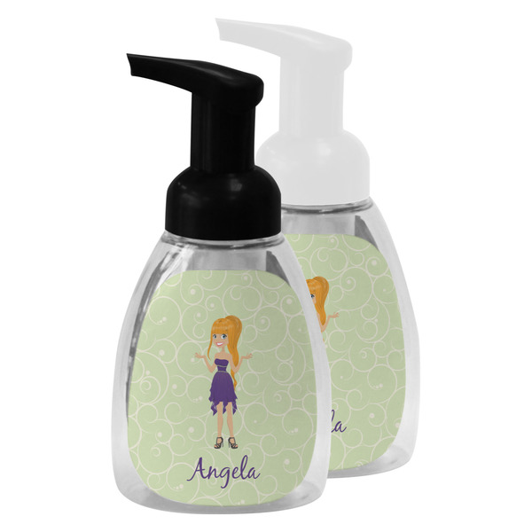 Custom Character (Woman) Foam Soap Bottles - Main