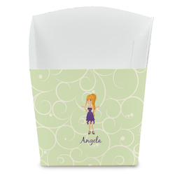 Custom Character (Woman) French Fry Favor Boxes (Personalized)