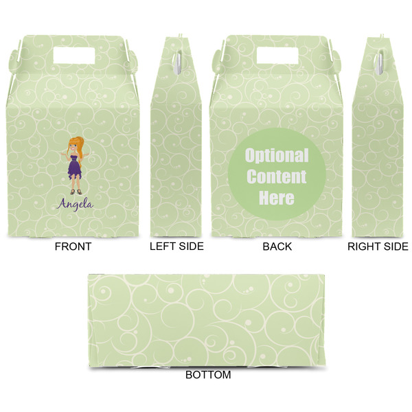 Custom Character (Woman) Gable Favor Box - Approval