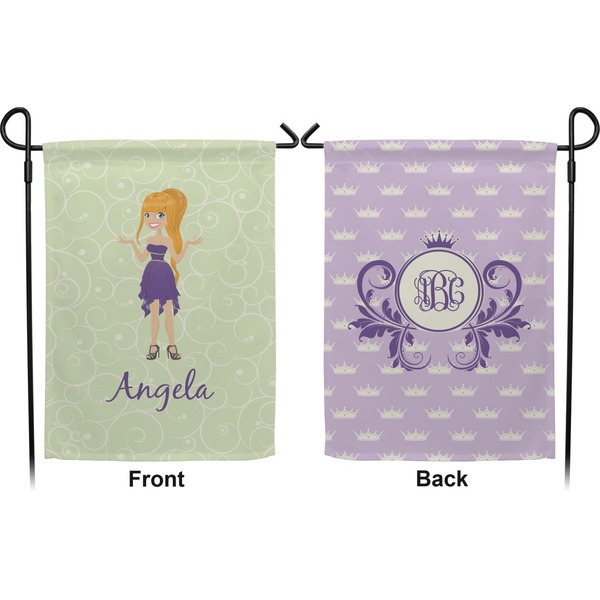Custom Character (Woman) Garden Flag - Double Sided Front and Back