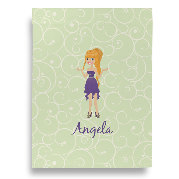 Custom Character (Woman) Garden Flags - Large - Single Sided - FRONT