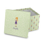 Custom Character (Woman) Gift Box with Lid - Canvas Wrapped (Personalized)
