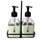 Custom Character (Woman) Glass Soap & Lotion Bottles (Personalized)