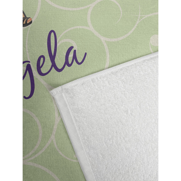 Custom Character (Woman) Golf Towel - Detail