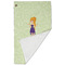Custom Character (Woman) Golf Towel - Folded (Large)