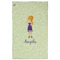 Custom Character (Woman) Golf Towel - Front (Large)