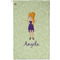 Custom Character (Woman) Golf Towel (Personalized) - APPROVAL (Small Full Print)