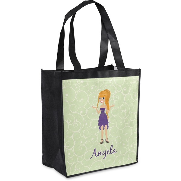 Custom Custom Character (Woman) Grocery Bag (Personalized)