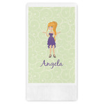 Custom Character (Woman) Guest Towels - Full Color (Personalized)