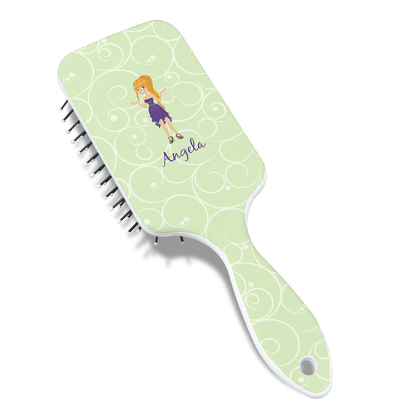 Custom Character (Woman) Hair Brush - Angle View