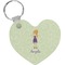 Custom Character (Woman) Heart Keychain (Personalized)