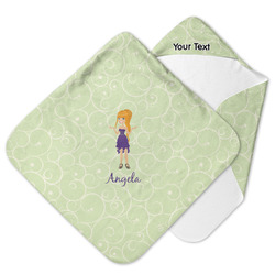 Custom Character (Woman) Hooded Baby Towel (Personalized)