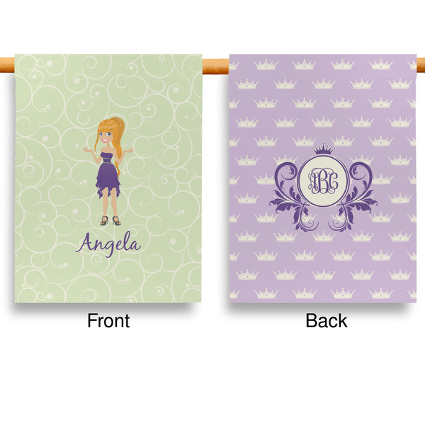 Custom Character (Woman) House Flags - Double Sided - APPROVAL