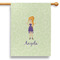 Custom Character (Woman) 28" House Flag - Single Sided (Personalized)