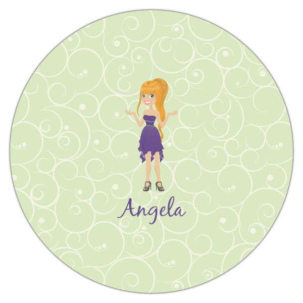 Custom Character (Woman) Icing Circle - Medium - Single