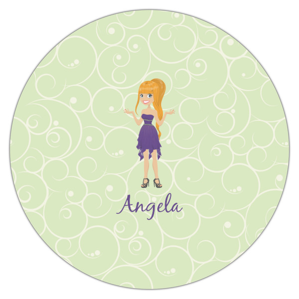 Custom Character (Woman) Icing Circle - Small - Single