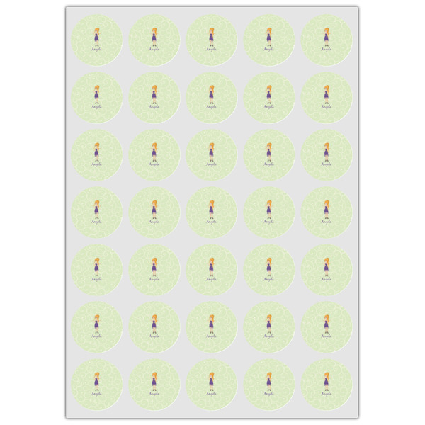 Custom Character (Woman) Icing Circle - XSmall - Set of 35