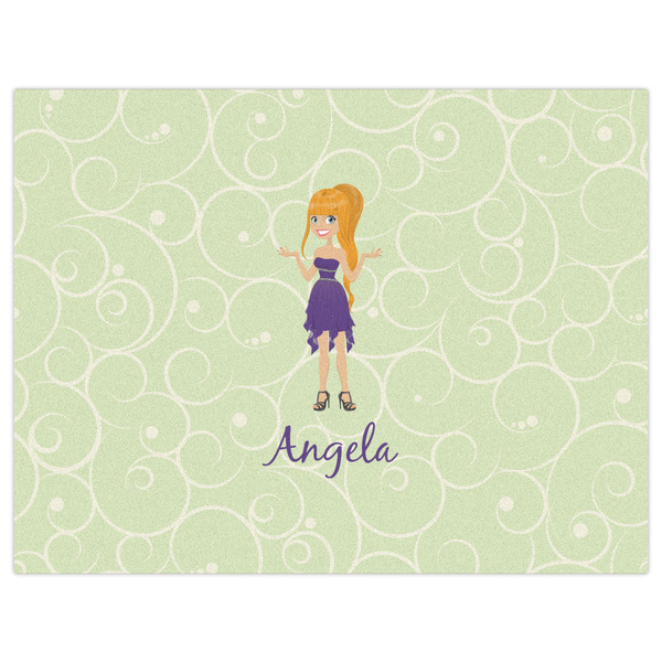 Custom Character (Woman) Indoor / Outdoor Rug - 6'x8' - Front Flat