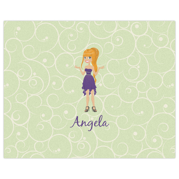 Custom Character (Woman) Indoor / Outdoor Rug - 8'x10' - Front Flat