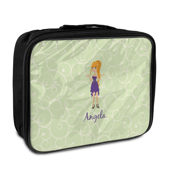 Custom Custom Character (Woman) Insulated Lunch Bag (Personalized)