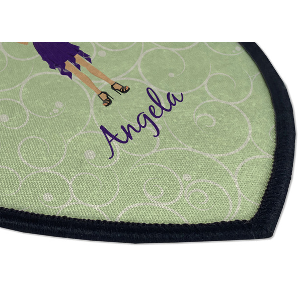 Custom Character (Woman) Iron on Shield 3 Detail