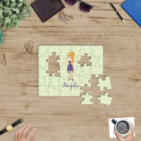 Custom Character (Woman) Jigsaw Puzzle 30 Piece - In Context