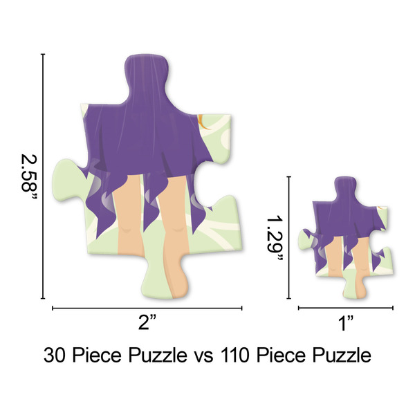 Custom Character (Woman) Jigsaw Puzzle - Piece Comparison