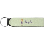Custom Character (Woman) Neoprene Keychain Fob (Personalized)