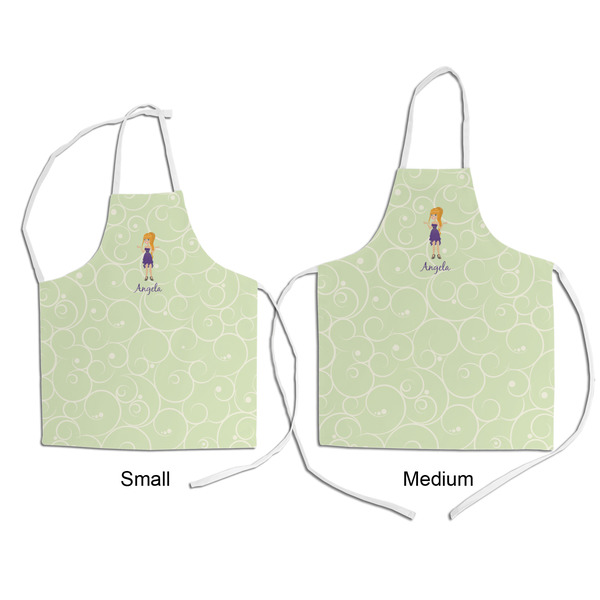Custom Character (Woman) Kid's Aprons - Comparison