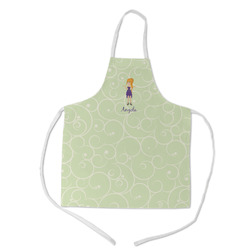 Custom Character (Woman) Kid's Apron w/ Name or Text
