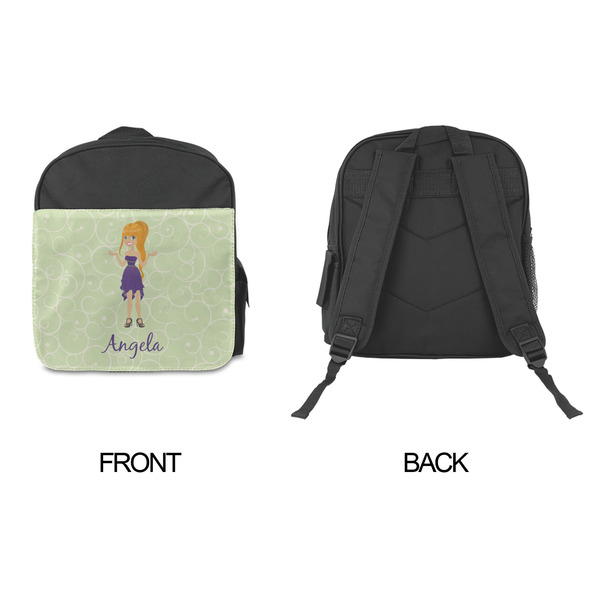 Custom Character (Woman) Kid's Backpack - Approval