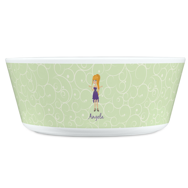 Custom Character (Woman) Kids Bowls - FRONT