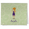 Custom Character (Woman) Kitchen Towel - Poly Cotton w/ Name or Text