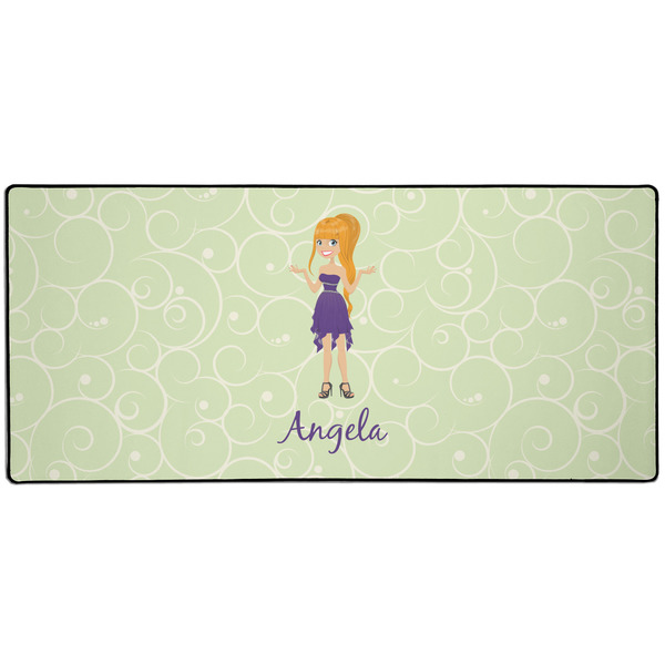 Custom Custom Character (Woman) 3XL Gaming Mouse Pad - 35" x 16" (Personalized)