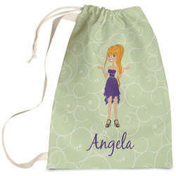 Custom Character (Woman) Laundry Bag - Large (Personalized)