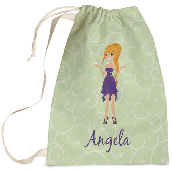 Custom Custom Character (Woman) Laundry Bag - Large (Personalized)