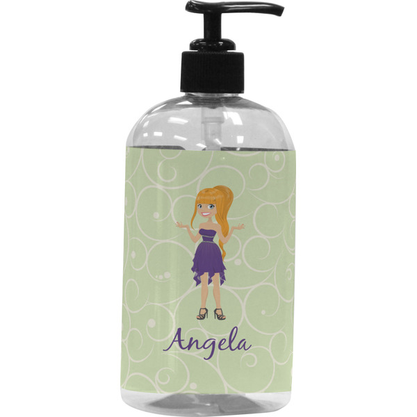 Custom Custom Character (Woman) Plastic Soap / Lotion Dispenser (Personalized)