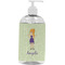 Custom Character (Woman) Plastic Soap / Lotion Dispenser (16 oz - Large - White) (Personalized)