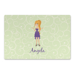 Custom Character (Woman) Large Rectangle Car Magnet (Personalized)