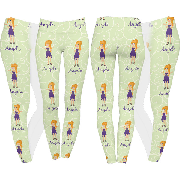 Custom Character (Woman) Leggings Turn Around - Apvl