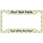 Custom Character (Woman) License Plate Frame - Style A (Personalized)