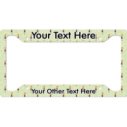 Custom Character (Woman) License Plate Frame (Personalized)